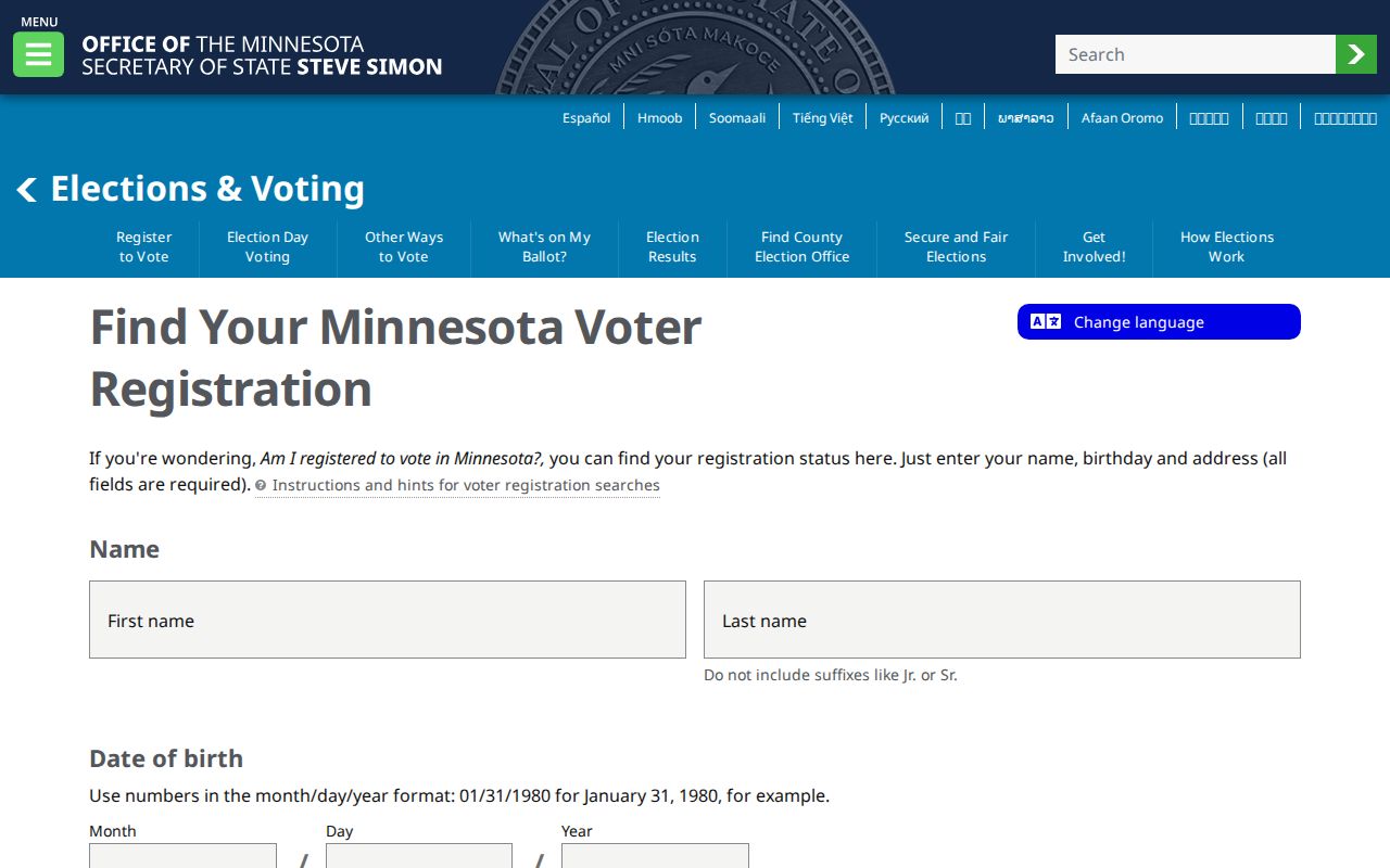 Lino Lakes residents directory Minnesota voter registration lookup